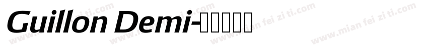 Guillon Demi字体转换